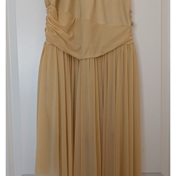 Weissman Women's Size MA (8/10) 10,000 Miles Cascade Shirred Mesh Dance Dress - Picture 8 of 12